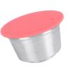 Fafeicy Reusable Capsule Coffee Pod Accessory, Stainless Steel, Eco-Friendly Design for Coffee Lovers and Home or Office, Compatible with Espresso Machines (Red) view 3