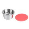 Fafeicy Reusable Capsule Coffee Pod Accessory, Stainless Steel, Eco-Friendly Design for Coffee Lovers and Home or Office, Compatible with Espresso Machines (Red) view 4