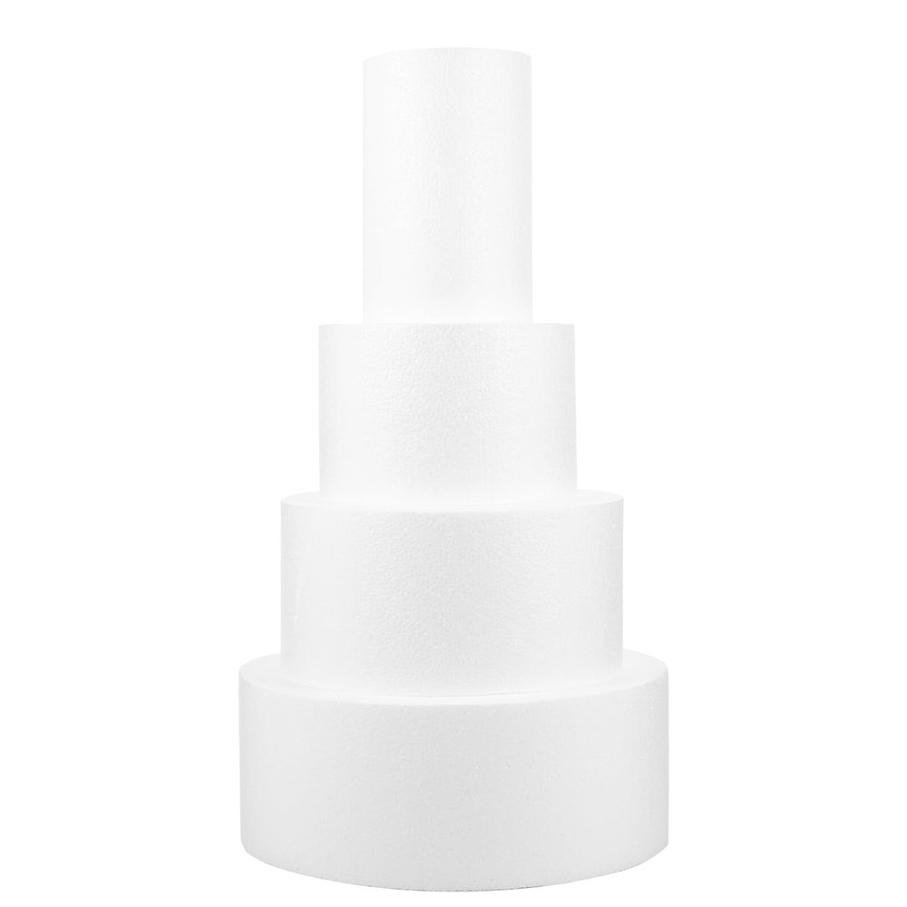 Lurrose 4-Piece DIY Cake Molds for Children, White, Modeling Practice