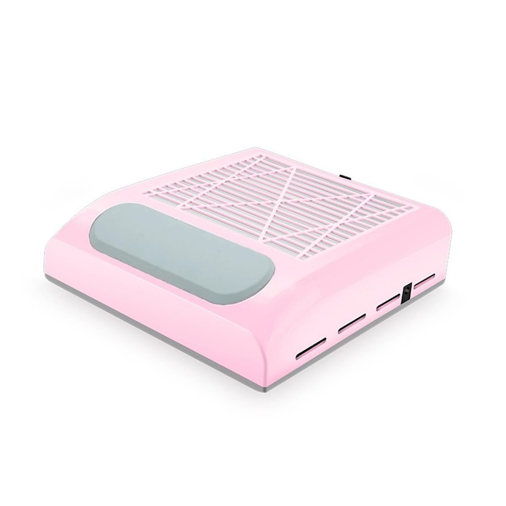 80W Nail Dust Collector with High-Power Vacuum, Pink