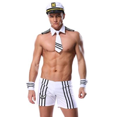 Men's Sexy Doctor Costume Set with Shorts and Stethoscope