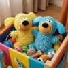 2-Pack Giggling Plush Dog Toys with Dental-Cleaning Texture view 3