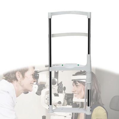 Eye Examination Chinrest Stand, Adjustable Lift and Base-to-Chinrest Distance