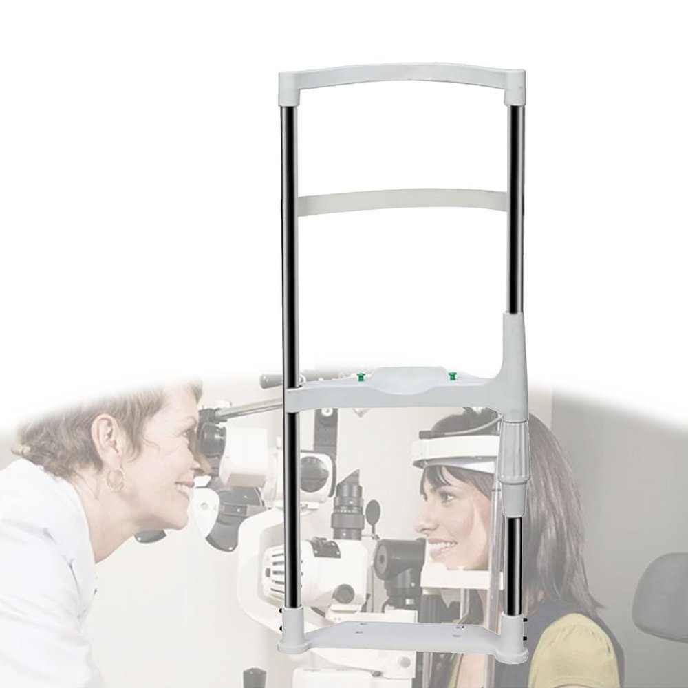 Eye Examination Chinrest Stand, Adjustable Lift and Base-to-Chinrest Distance