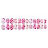 24-Piece Almond Press-On Nails, Valentine's Day French Acrylic Style view 3