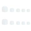 MouyouGlow 24-Piece Short Square Milky White Press-On Toenails with Glue view 4