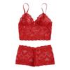Women's Lace Lingerie Set with Push-Up Bra and G-String, Floral Babydoll, S-5XL view 1