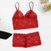 Women's Lace Lingerie Set with Push-Up Bra and G-String, Floral Babydoll, S-5XL view 2