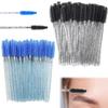 GSGFUIS 200 Disposable Eyelash Brushes with Crystal Handles view 1