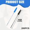 GSGFUIS 200 Disposable Eyelash Brushes with Crystal Handles view 3