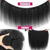 Tuheerst 24/26/28-Inch 1B Yaki Straight Human Hair Bundles, 3-Pack view 4