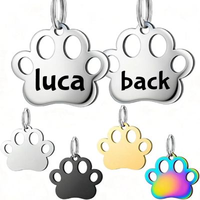 Personalized Stainless Steel Pet Tag with Engraving