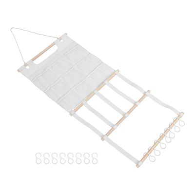 DECHOUS Hair Accessory Organizer with Mesh Bag and Hooks for Nursery and Travel