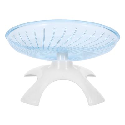 BUGUUYO Quiet Hamster Wheel with Stand, Blue