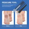 Beaupretty Stainless Steel Pedicure Tool Set with Foot Scraper, Cuticle Remover, and Storage Bag view 3