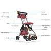 AYCDL Electric Folding Rollator, 4-Wheel Walker with Seat and Bag view 2