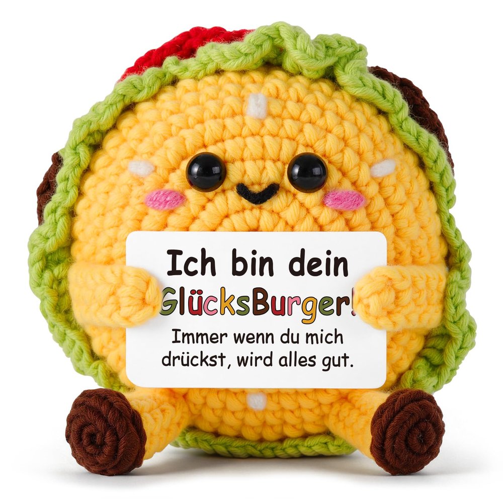 Juratar Gift for Women & Men – Anti-Stress GlücksBurger to Squeeze