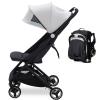 Garvee Lightweight Baby Stroller, One-Hand Fold, Adjustable Backrest, Sun Canopy, 5-Point Harness, Gray view 1