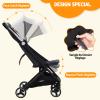 Garvee Lightweight Baby Stroller, One-Hand Fold, Adjustable Backrest, Sun Canopy, 5-Point Harness, Gray view 3