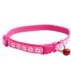 Cute Cat Paw Print Adjustable Pet ID Collar with Bell view 1