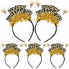 GANAZONO 5-Pack Shiny New Year's Party Headbands view 1