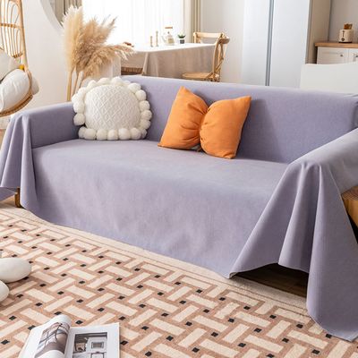 OBASDFD 5-Layer Waterproof Furniture Protection Blanket, Non-Slip, Light Purple, 180 x 180 cm