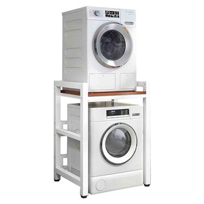 Adjustable 2-Piece Stacking Stand for Washer and Dryer
