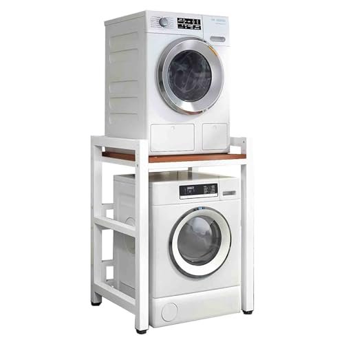 Adjustable 2-Piece Stacking Stand for Washer and Dryer