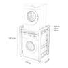 Adjustable 2-Piece Stacking Stand for Washer and Dryer view 2