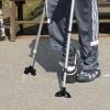 Mikikit Non-Slip Black Four-Prong Rubber Foot for Crutches and Walking Sticks, 19 mm Tube Diameter view 4