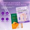 6 Pairs of Foot Masks, Callus Socks with Lavender and Honey Scents view 3