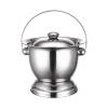 Portable Stainless Steel Bedpan with Lid view 4