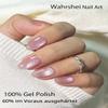 UV Nail Wraps, 20-Piece Pink Cat-Eye Semi-Cured Gel Stickers view 3