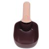 Pet Food Scoop, Premium ABS Material, Ergonomic Design, Clip Function, Brown and Pink view 3