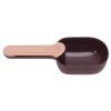 Pet Food Scoop, Premium ABS Material, Ergonomic Design, Clip Function, Brown and Pink view 4