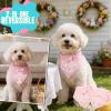 ICEMOOD 2-in-1 Easter Dog Bandana Egg-Stra Cute & Some Bunny Loves Me view 3
