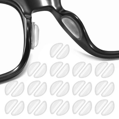 QEXUJOW Glasses Accessories - 30 Transparent Nose Pads