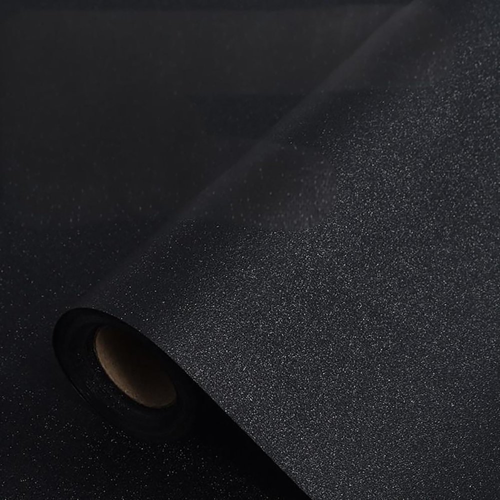 Matte Black Static-Cling Aquarium Background, Opaque PVC, No Adhesive, Reusable, 40 x 300 cm