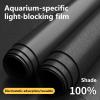 Matte Black Static-Cling Aquarium Background, Opaque PVC, No Adhesive, Reusable, 40 x 300 cm view 2