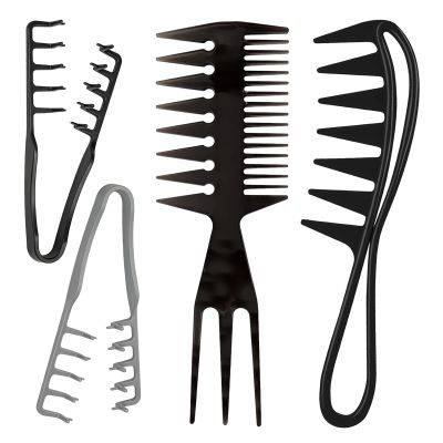 4-Piece Hair Comb Set for Volume, Gentle Detangling, and Salon Styling