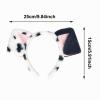 Plush Dalmatian Ears Headband for Adults, Soft Spotted Puppy Costume Accessory view 3