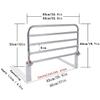 Folding Bed Safety Rail with Sturdy Metal Handle for Older Adults view 2
