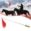Folpus Equestrian Training Flag with Retractable Pole, Yellow Handle view 4
