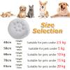 Mateju Round Plush Dog Bed, Light Gray, 50 cm view 4