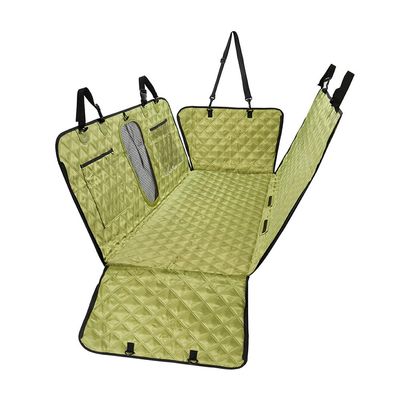 uHLANQC Dog Car Back Seat Cover for AAA Pet Car Mat, Waterproof, Scratch-Resistant, Pet Hammock, Green