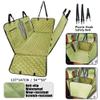 uHLANQC Dog Car Back Seat Cover for AAA Pet Car Mat, Waterproof, Scratch-Resistant, Pet Hammock, Green view 3