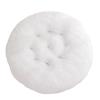 Mateju Round Plush Dog Bed, White, 60 cm view 1