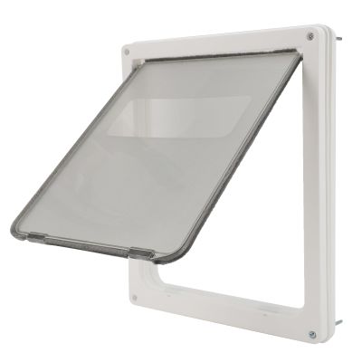 OEBUAFI 2-Way Plastic Pet Door, Adjustable Size, Large
