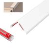 Self-Adhesive Aluminum Corner Trim, White, 2.5 x 80 cm view 1
