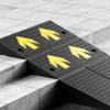 Heavy-Duty Rubber Threshold Ramp, 2,000 kg Capacity, 8 cm High, Black view 3